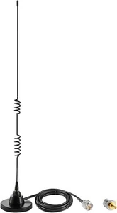 Dwuzakresowe radio VHF UHF Ham Pojazd Samochód Mobilne radio Magnetyczna antena montażowa - Zdjęcie 1 z 6