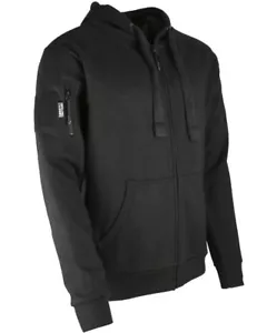 Kombat Black Spec-Ops Hoodie Deluxe Zipped Warm Jumper Outdoors Camping Military - Picture 1 of 1