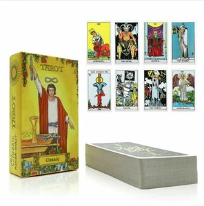 X78 Classic English Universal Tarot Rider Cards Waite Deck illustration Smith - Picture 1 of 8