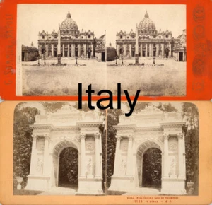 18 Stereofotos Italien Italy Motive um 1900 Format 18cm*9cm Lot 9 - Picture 1 of 1