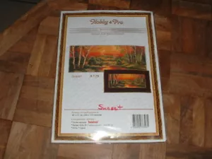 Kit de punto de cruz contado Hobby & Pro A179 puesta de sol NUEVO de Rusia - Imagen 1 de 1