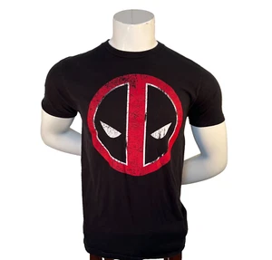 Marvel - Men's M Tee Shirt Deadpool Distressed Logo Licensed Marvel Comics - Picture 1 of 13