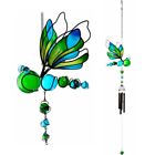 Dragonfly Windchime Stained Glass Effect Hand Crafted Ethically Sourced