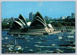 Sydney Opera House New South Wales Australia Vintage Postcard w/Stamps 1968 - Picture 1 of 2