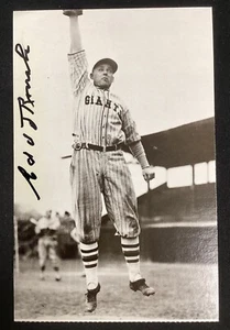 Edd Roush Signed TCMA All Time Greats NY Giants Postcard Baseball HOF TPG - Picture 1 of 3