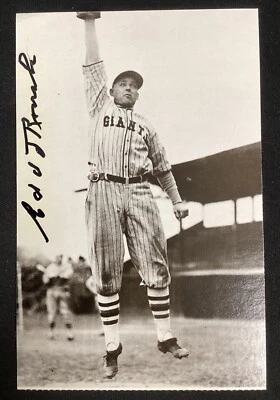 Edd Roush Signed TCMA All Time Greats NY Giants Postcard Baseball HOF TPG - Image 1 of 3