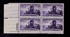 1947 U.S. Commemorative 3c UTAH STATEHOOD PLT # BLK Sc#950 M/NH/OG * Pristine - Picture 1 of 1
