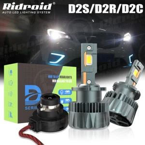 2X D2S D2R LED Headlight Bulb Replace HID Xenon Super White 6000K Conversion Kit - Picture 1 of 21