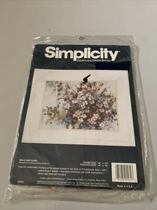 Simplicity cross stitch Welcome Home Floral - Picture 1 of 3