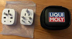 LIQUI MOLY internationaler Reiseadapter Farbe Weiß mit Transporttasche USB USA - Bild 1 von 9