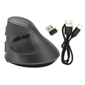 Vertical Mouse 2.4G And BT 5.0 USB Rechargeable Adjustable DPI Wireless Ergo NEW - Afbeelding 1 van 12