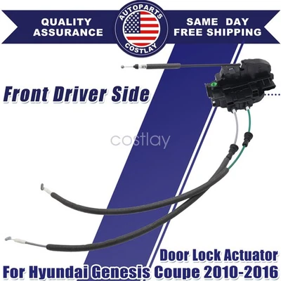 Actuador de bloqueo de puerta del lado del conductor delantero izquierdo para Hyundai Genesis Coupé 2010-2016 Foto 1 de 4