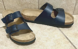 Betula Birkenstock 285 Herren Blau Leder Sandalen EUR 44 / US 11 ~ Regular Fit ~ Top - Bild 1 von 12