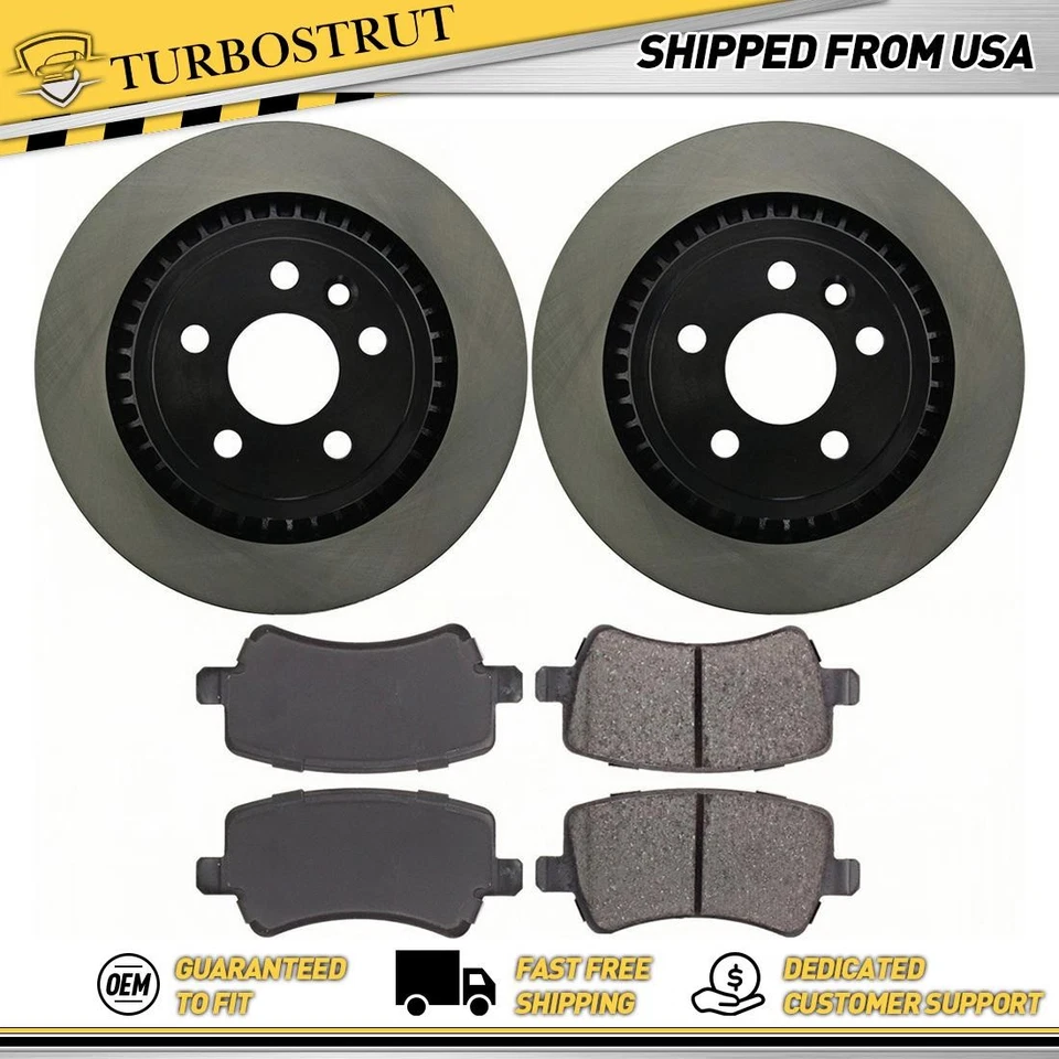 Kit de pastillas de freno rotores de freno traseros OE para Volvo XC60 2010-2015 3,2 L Foto 1 de 2