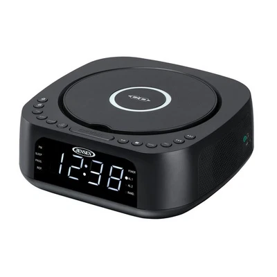 Stereo Digital Dual-Alarm Clock with Top-Loading CD Player, FM Tuner, USB... - Image 1 of 4