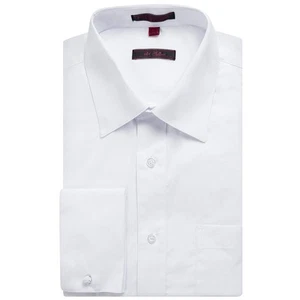 Camisa de vestir lisa Art Hoffman de puño francés para hombre - Colores (gemelos incluidos) - Imagen 1 de 21