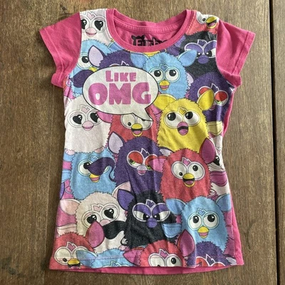 Furby Collectible T-shirt Kids XS 2012 Clothes Pink Girls - Image 1 of 4