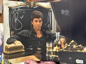 Foto firmada certificada por Beckett 11x14 BAS Al Pacino Scarface Godfather - Imagen 1 de 2