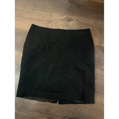 Falda lápiz elástica negra Merona para mujer talla 14 oficina carrera Foto 1 de 4