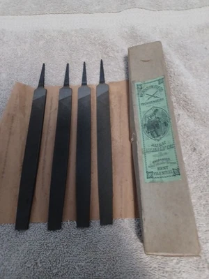 Nicholson  4 Count 8" Flat Bastard Files  Brand New - Image 1 of 4