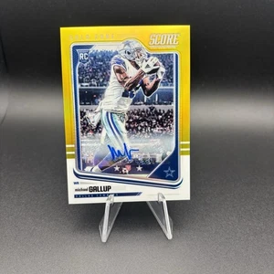 2018 Honors Score Update Rookies Gold Zone Signatures /50 Michael Gallup Auto RC - Picture 1 of 2