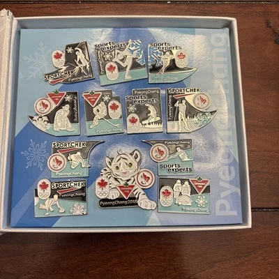 JUEGO DE PRENDEDORES OLÍMPICOS PYEONG CHANG 2018 MASCOTA A CUADROS DEPORTIVOS RARO TIGRE NUEVO CON CAJA Foto 1 de 4