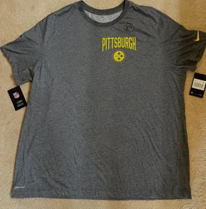 PITTSBURGH STEELERS TEAM ISSUE NFL ON FIELD NIKE DRI-FIT T-SHIRT-3X-NEW WITH TAG - Picture 1 of 3
