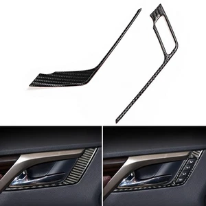˜Car Carbon Fiber Front Door Handle Panel Trim Fits For RX300 270 200T - Picture 1 of 11