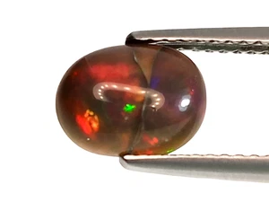 1.270CTS MULTICOLOR NATURAL ETHIOPIAN OPAL OVAL CABOCHON SHAPE  LOOSE GEMSTONES - Picture 1 of 2