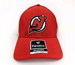 Fanatics StretchFit Red New Jersey Size M/L Devils Core Primary Logo Flex Hat - Picture 1 of 13