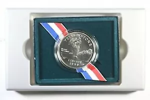 1999 BU UNC Silver One Dollar Yellowstone Park US Mint $1 Coin Box and COA - Picture 1 of 4