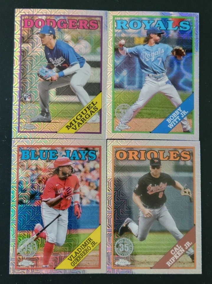 2023 Topps Series 1 / Series 2 Chrome 1988 SILVER PACK Refractors You Pick - Image 1 of 1