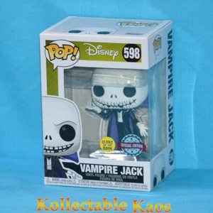 Nightmare Before Christmas - Vampire Jack Glow in the Dark Pop! Vinyl (RS) #598 - Picture 1 of 3