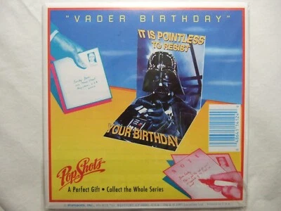 Pop Shots Star Wars VADER Birthday 3D  Card  " IT IS POINTLESS TO RESIST "  RARE - Image 1 of 3
