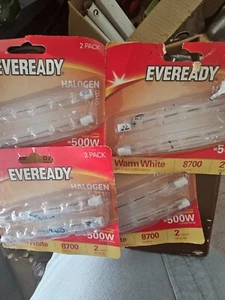 4 X Eveready Two Pack Halogen Warm White J118 R7S Bulbs - Picture 1 of 3