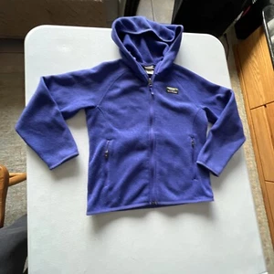 Heather Blue LL Bean Size 8 Full zip hoodie 504929 - Picture 1 of 12