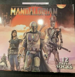 "The Mandalorian" Star Wars 12 Days Of Socks, Box Gift Set, Sz 6-12 ,Crew/LowCut - Picture 1 of 2