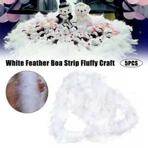 5X Feather Boa Party Christmas Tree Decoration Strip Xmas Ribbon Garlands 2M - Picture 1 of 9