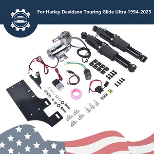 Rear Air Ride Suspension Set For Harley Touring Road King Street Glide 1994-2023 - Picture 1 of 12