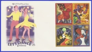 USA4 #3939-42 U/A ARTCRAFT FDC BL4  Let's Dance - Bild 1 von 1