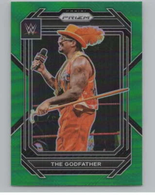 2023 Panini Prizm Vertical Prizms Green #165 The Godfather WWE V98255 - Image 1 of 2