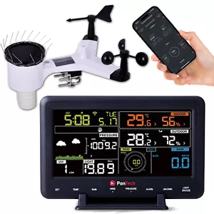 PanTech Weather Station Wifi Wireless Professional Solar Power UV WH2900 PLS. - Picture 1 of 21