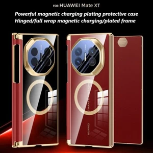 Clear Plating Magentic Hinge protection Back Stand phone case For Huawei Mate XT - Picture 1 of 30