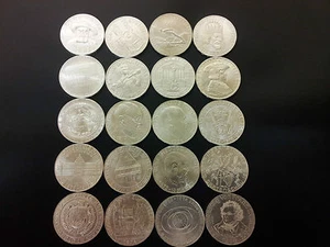 20 Silbermünzen 50 Schilling Österreich 1959 -1978 - kompletter Satz Eiamaya - Bild 1 von 6