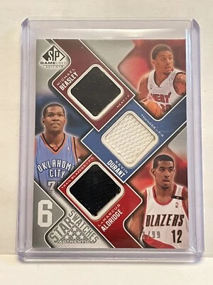 09-10 SP Game Used Durant/Beasley/Aldridge/Okafor/Milicic/Williams #/99 Swatches - Image 1 of 4