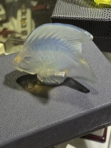 Lalique Opalescent Crystal Fish With Original Box - Picture 1 of 8