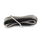 15Mx5MM Synthetic Winch Line Cable Rope With Sheath For ATV UTV Gray 1pc Parts