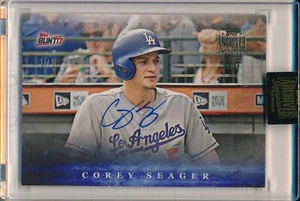 2021 Topps Archives Signature Series Corey Seager 2017 Bunt Auto #d 1/1 - Foto 1 di 2