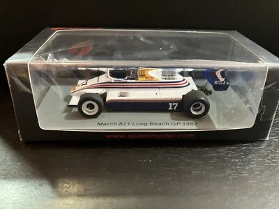1:43 MARCH 821 LONG BEACH GP 1982 JOCHEN MASS SPARK S7174 - Immagine 1 di 4