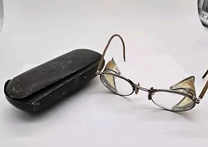 Vintage American Optical AO Safety Goggles Steam Punk Glasses W/ Original Case - Picture 1 of 17